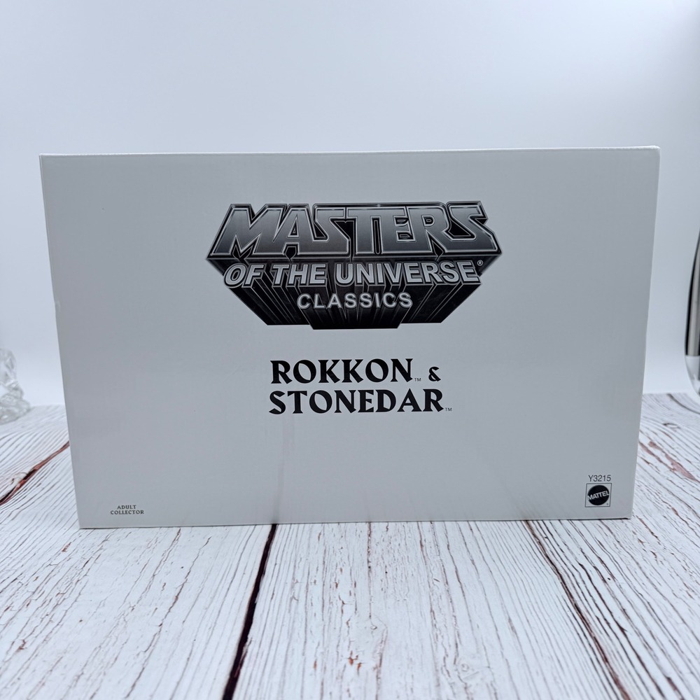 Mattel‎ Masters of the Universe Classics Rokkon & Stonedar Figure Set Y3215 NEW
